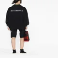 Balenciaga Large Fit long-sleeve hoodie - Black