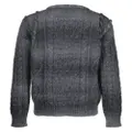 Roberto Cavalli logo-print knit jumper - Grey