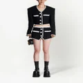 Balmain tweed mini skirt - Black