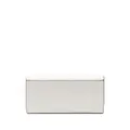 Furla logo-plaque leather wallet - White