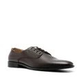 BOSS logo-embossed leather Derby shoes - Brown
