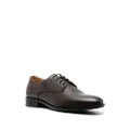 BOSS logo-embossed leather Derby shoes - Brown