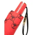 Moschino monogram-print umbrella - Red