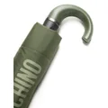 Moschino logo-print compact umbrella - Green