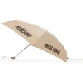 Moschino Supermind logo-print umbrella - Neutrals