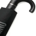 Moschino logo-print compact umbrella - Black