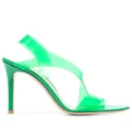 Gianvito Rossi Metropolis 105mm transparent sandals - Green