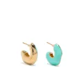 Missoma chunky half-hoop earrings - Blue