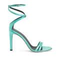 Giuseppe Zanotti 105mm metallic-effect stiletto sandals - Blue