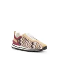 Missoni striped lace-up sneakers - Brown