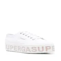 Superga logo-print flatform sneakers - White