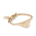 Prada triangle-logo leather bracelet - Neutrals