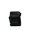 TOM FORD logo-patch zip-up messenger bag - Black