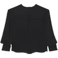 Proenza Schouler pleated long-sleeved blouse - Black
