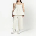 Proenza Schouler cotton wool jacquard trousers - White