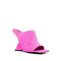 The Attico Cheope 105mm square-toe mules - Pink