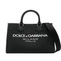 Dolce & Gabbana small raised logo tote bag - Black