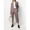 Stella McCartney double-breasted check blazer - Pink