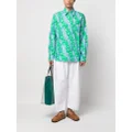 Marni cotton floral-print shirt - Green