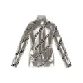 Balenciaga logo-print sequin mini dress - Silver