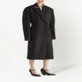 Prada double-breasted coat - Black