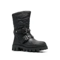 Ash buckle-detail faux leather boots - Black