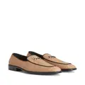 Giuseppe Zanotti snakeskin leather loafers - Brown