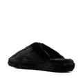 Versace Medusa faux-fur slippers - Black