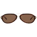 Burberry tortoiseshell pilot sunglasses - Brown