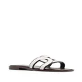 Tod's woven flat sandals - White