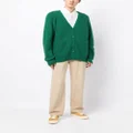 YMC Kurt ribbed-knit cardigan - Green