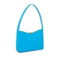 Mansur Gavriel leather logo-print shoulder-bag - Blue