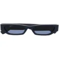 Tommy Hilfiger number-detail rectangle-frame sunglasses - Blue