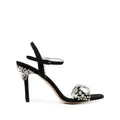 Kate Spade 90mm crystal-embellished ankle-strap sandals - Black