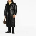Nanushka Liano belted trench coat - Black