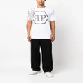 Philipp Plein Skull Bones logo-print T-shirt - White