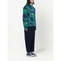 Marni graphic-print long-sleeve hoodie - Green