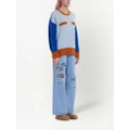 Marni colour-blocked cashmere jumper - Blue