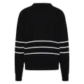 Valentino Garavani intarsia-logo wool jumper - Black