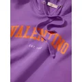 Valentino Garavani logo-print cotton hoodie - Purple