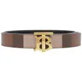Burberry reversible monogram buckle check belt - Brown