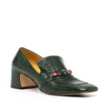 Madison.Maison crystal-embellished loafers - Green