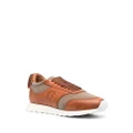 Giorgio Armani panelled low-top sneakers - Brown