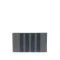 Thom Browne 4-Bar leather cardholder - Grey