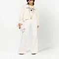 Dolce & Gabbana high-waisted flared trousers - White