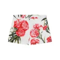 Dolce & Gabbana Kids floral-print cotton shorts - White