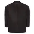 Valentino Garavani peak-lapel silk satin blazer - Black