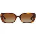 Burberry tortoiseshell oversized square-frame sunglasses - Brown