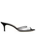 Manolo Blahnik Jadifa transparent heeled 70mm mules - Black