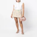 Oscar de la Renta high-waisted tweed mini skirt - Pink